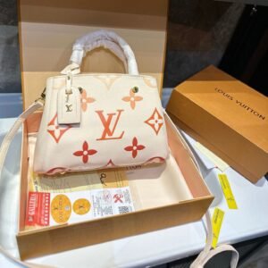 Bicolor Monogram Emplant Shoulder Bag