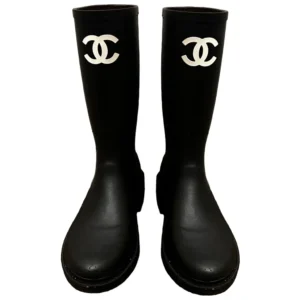 Chanel rain boots